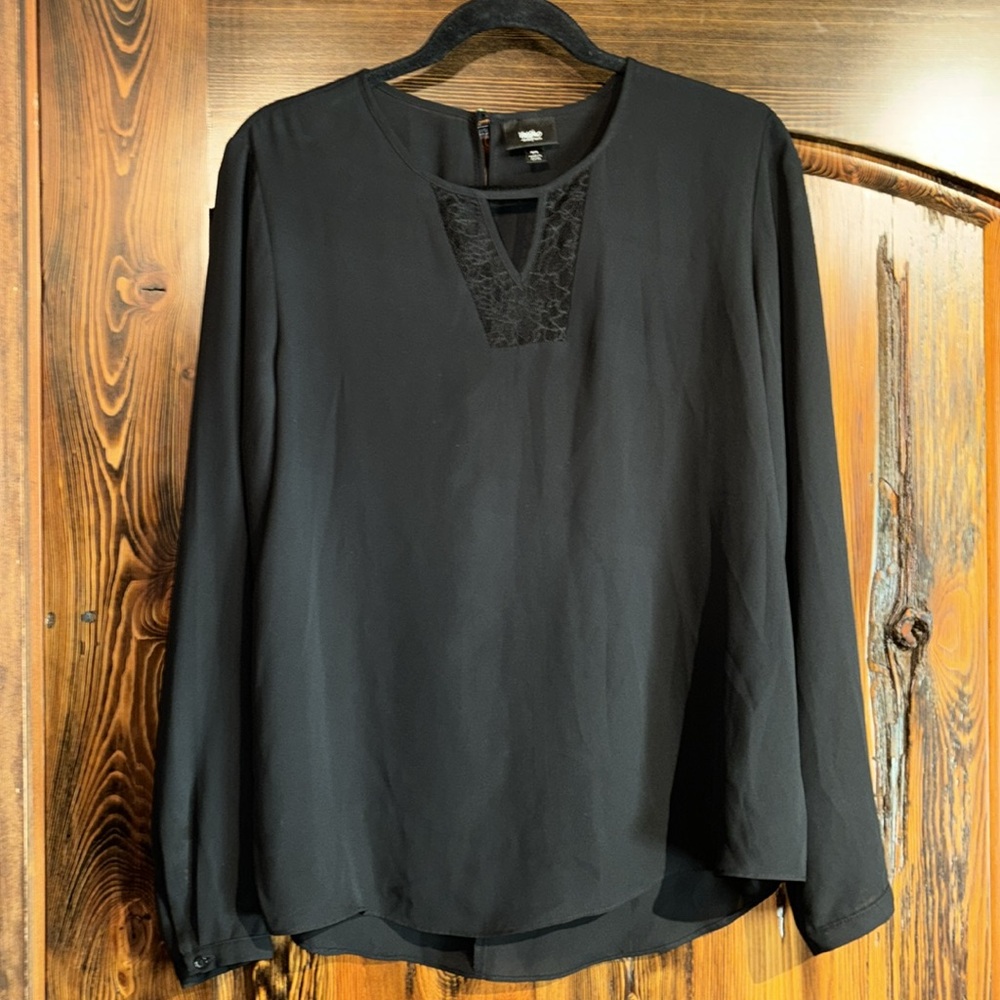 Target Mossimo Black Long Sleeve Dress Shirt